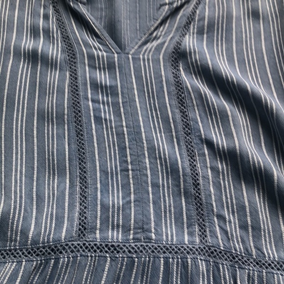 Fever Blue & White Striped Pleasant Plus Size Blouse, Blue Whistler's XXL - Picture 12 of 14